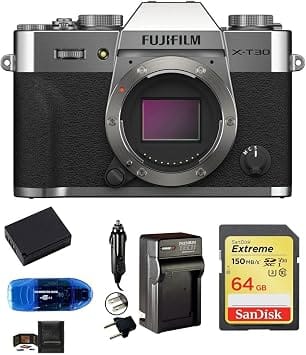 Fujifilm X T30 Mark II Digital Cameras Silver New Body Only