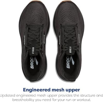 Brooks Revel 8 Sneaker Black 6 New