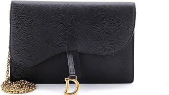 Dior Saddle Clutch Women's bags Unspecified Leather Black New