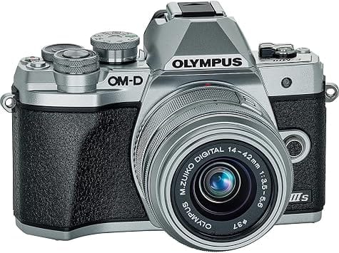 OM SYSTEM OM-D E-M10 Mark IIIs Silver Digital Cameras New w/ 14-42mm Kit