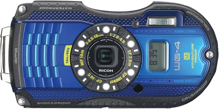 Ricoh WG 4 GPS Digital Cameras Blue New Body Only