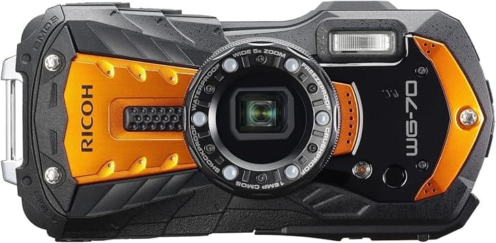 Ricoh WG-70 Digital Cameras Black New Body Only