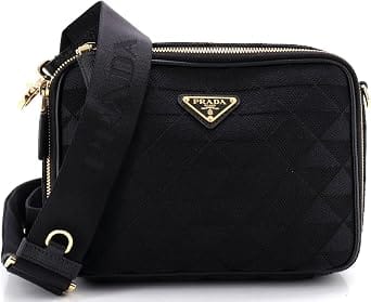 Prada Symbole Shoulder Bag Women's bags Small Black Jacquard New