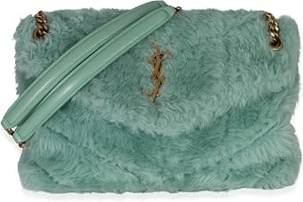 Saint Laurent Loulou Puffer Top Handle Women's bags Small Unspecified Shearling Gold New