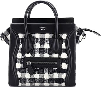 Celine Luggage Tote Women's bags Nano Black Tweed New