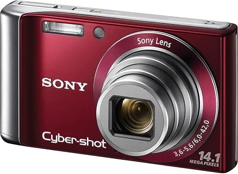 Sony DSC W370 Digital Cameras Red New Body Only