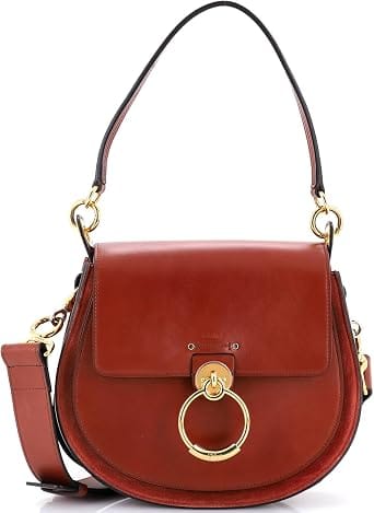 Chloé Tess Shoulder Bag Women's bags Small Full Blue Leather New