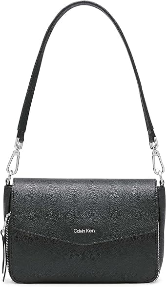 Calvin Klein Ava Shoulder Bag Women's bags One Size Black Saffiano New