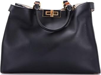 Fendi Peekaboo Tote Women's bags Small Black Leather New
