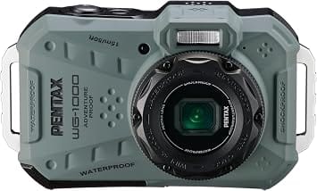 Pentax WG-1000 OLIVE Digital Cameras Green Used - Like New Body Only