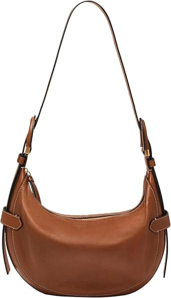 Fossil Harwell Shoulder Bag Women's bags Small Brown Haircalf New