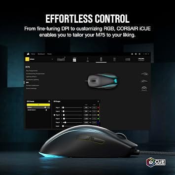 Corsair M75 Mice Wireless Black New