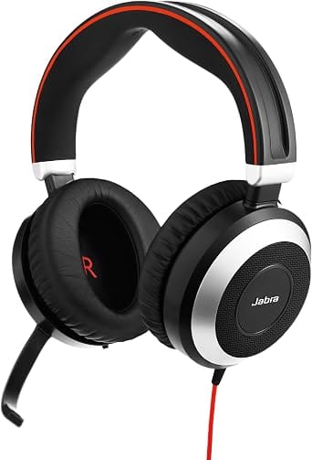 Jabra EVOLVE 80MS Headphones & Earbuds Black New