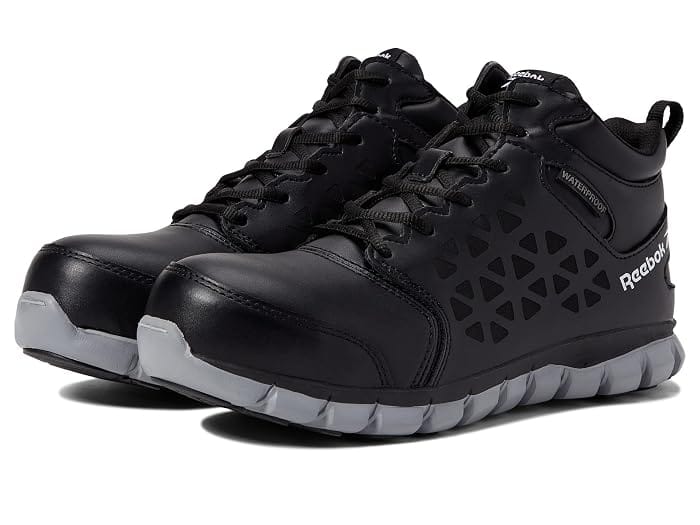 Reebok Sublite Cushion Work Sneaker Black Full Size Run New