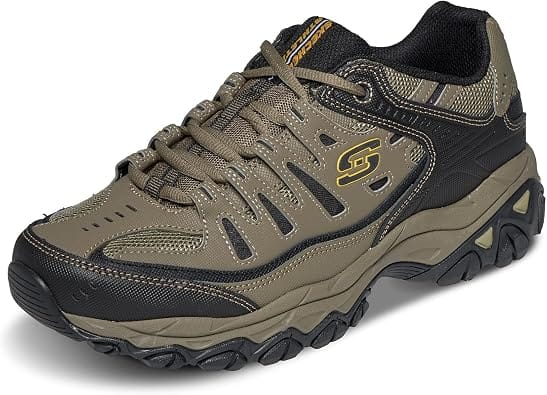 Skechers Afterburn M. Fit Sneaker Beige 13 New