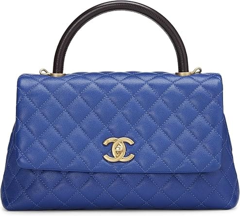 Chanel Coco Handle Shoulder Bag Women's bags Mini Purple Quilted Iridescent New