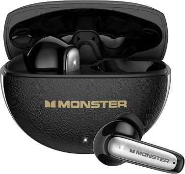 Monster W63 Headphones & Earbuds Black New