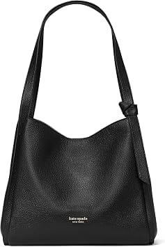Kate Spade Knott Shoulder Bag Women's bags Large Black Pebbled Leather New