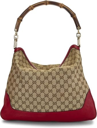 Gucci Diana Shoulder Bag Women's bags Large Red Canvas Gold New