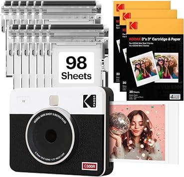 Kodak Mini Shot 3 Retro Digital Cameras White New Body Only