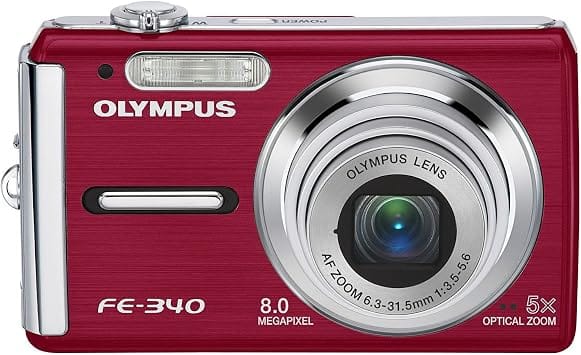 Olympus fe-340 Digital Cameras Red New Body Only