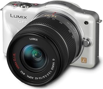 Panasonic LUMIX GF3KW Digital Cameras White New w/ 14-42mm Kit
