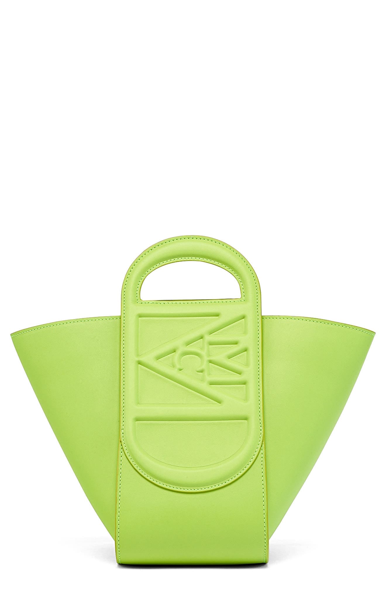 MCM Mode Travia Tote Women's bags Mini Acid Lime Leather New