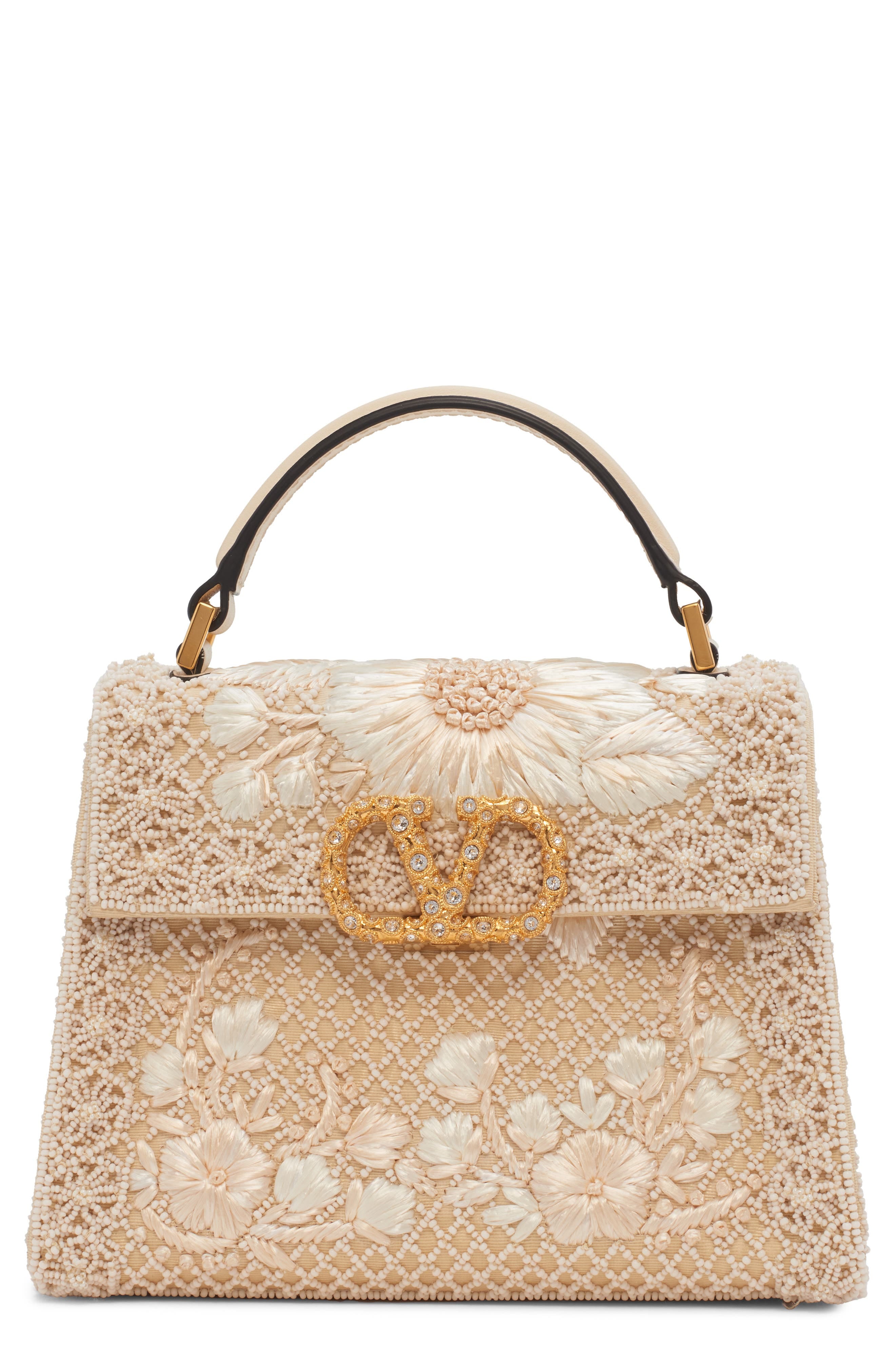 Valentino Garavani VSling Top Handle Women's bags Yellow Sequined (Toile Iconographe / V-Logo) New