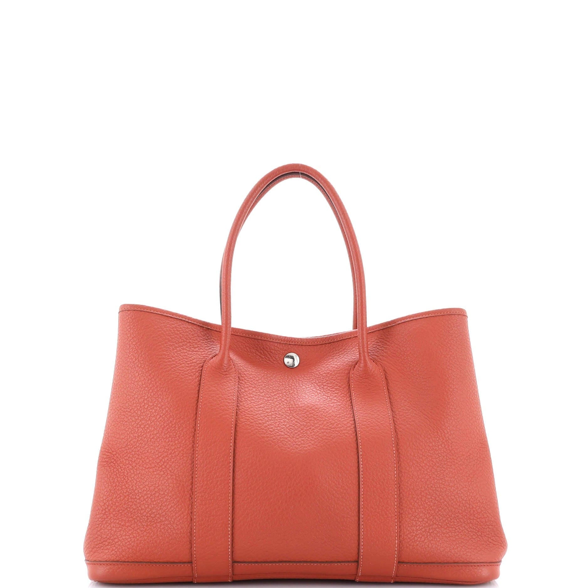 Hermès Garden Party Women's bags 36 Unspecified Toile & Leather Palladium New