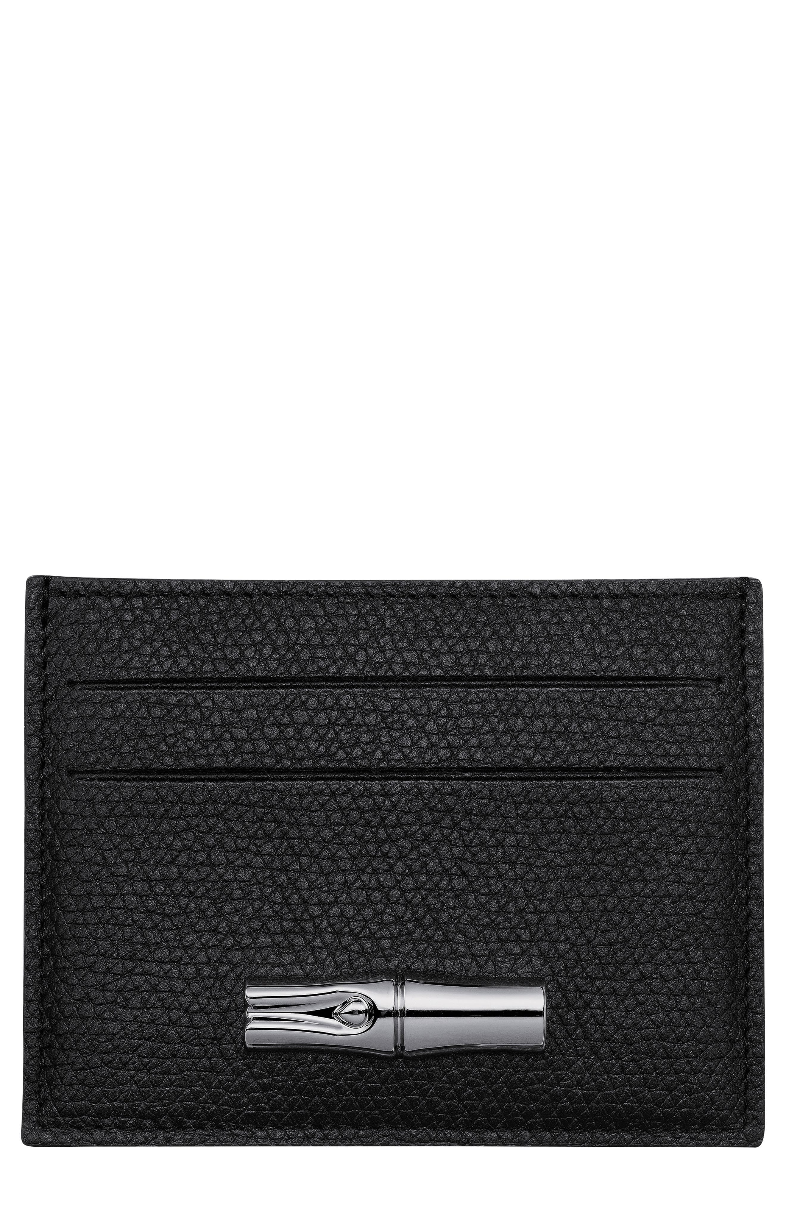 Longchamp Le Roseau Pouch Women's bags Unspecified Black Leather New