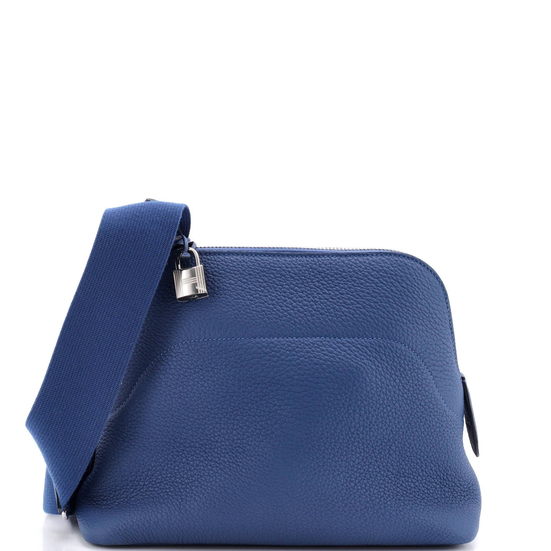 Hermès Bolide Crossbody Women's bags Unspecified Bleu Nuit Togo Palladium New