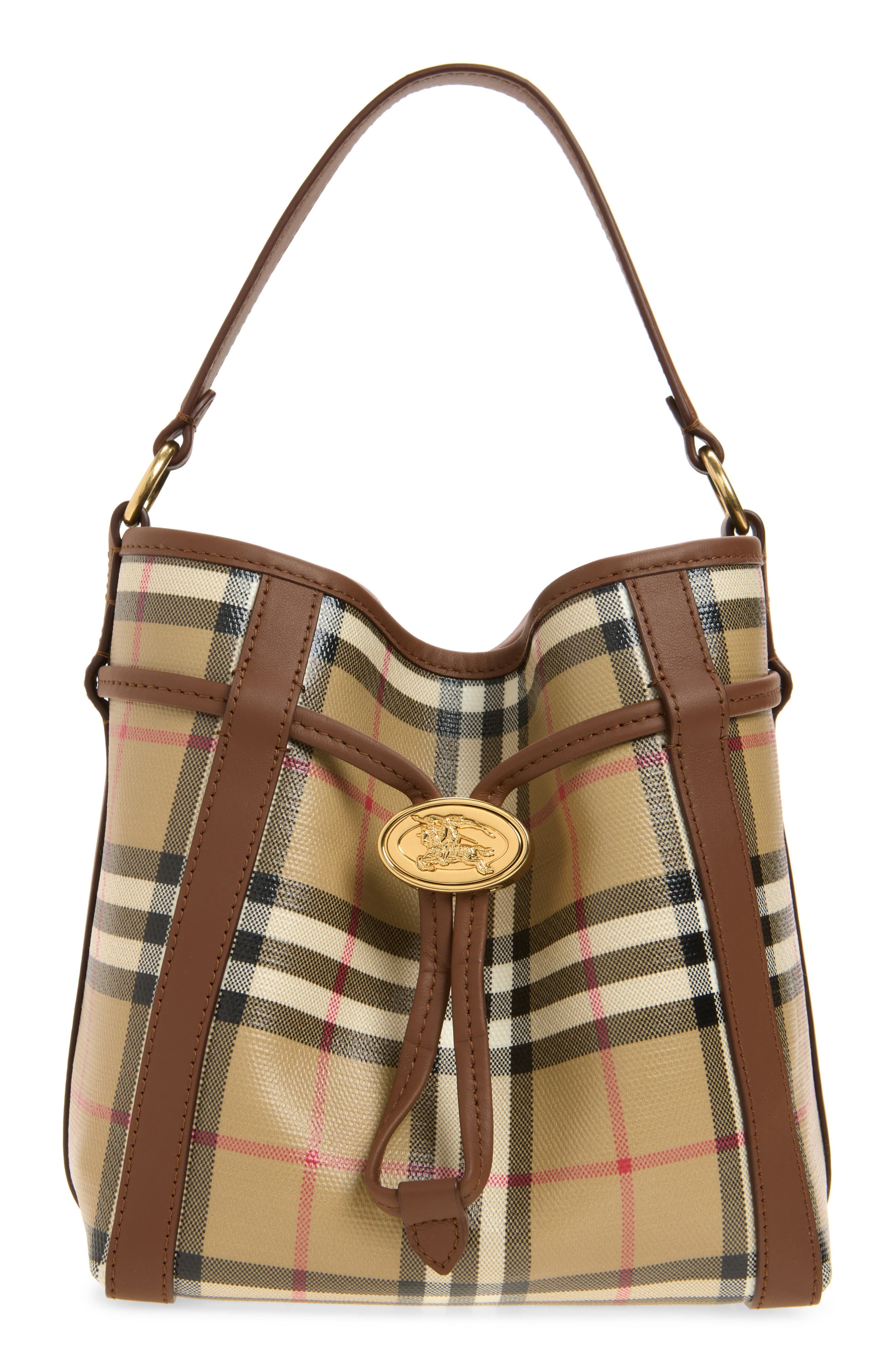 Burberry Check Bucket Women's bags Mini Archive Beige Unspecified New