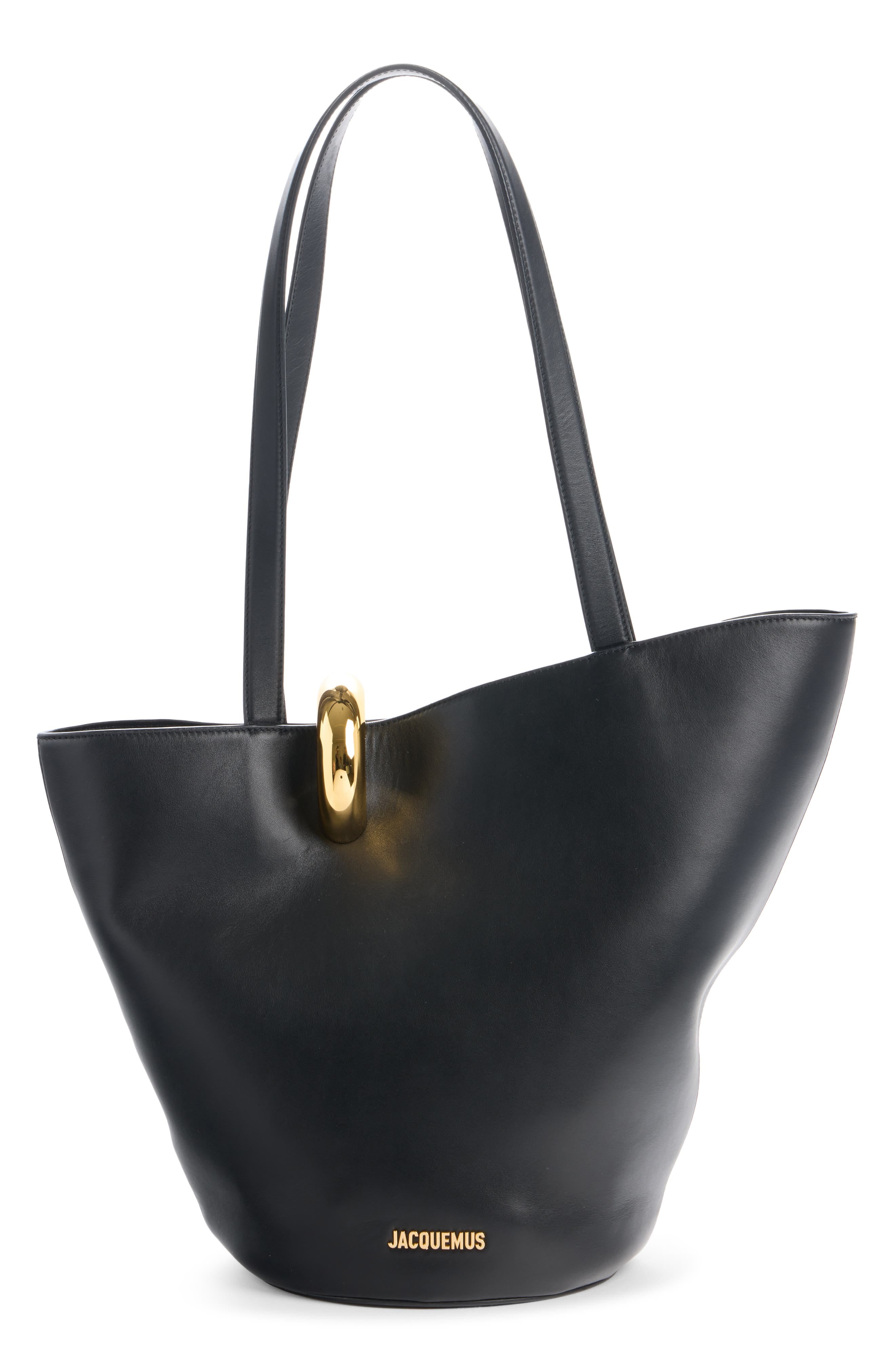 Jacquemus Le Bambola Bucket Bag Women's bags Medium Light Brown Suede New
