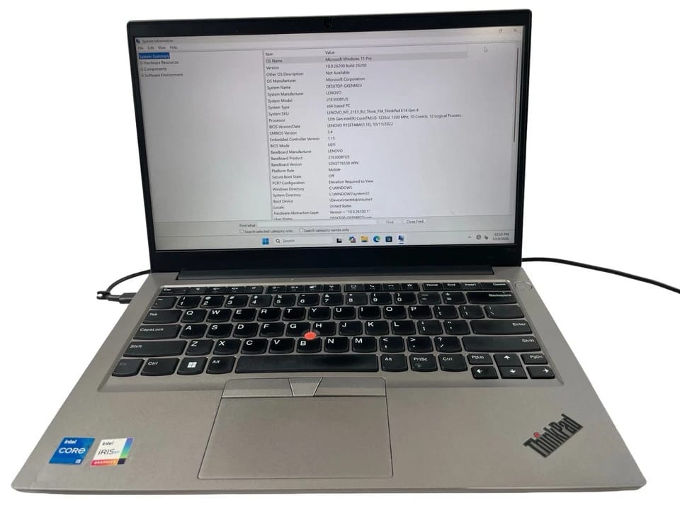 Lenovo ThinkPad E14 Gen 4 Computers 256GB 16GB Used - Good