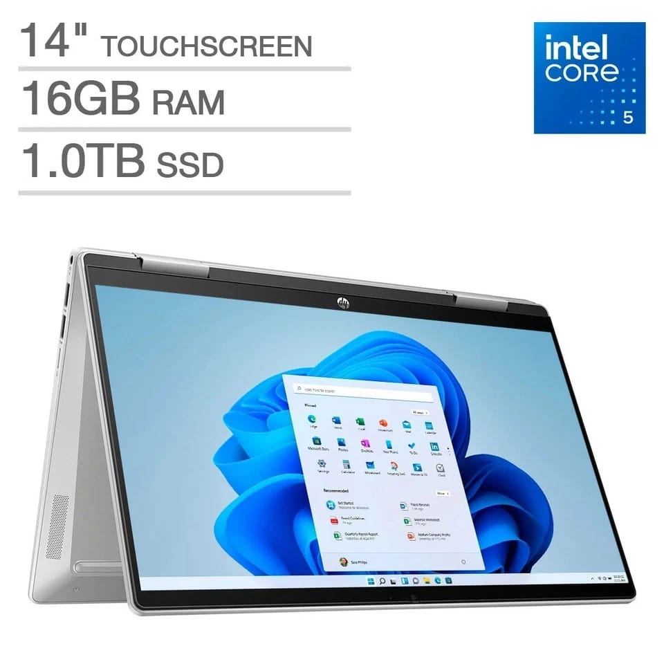 HP Pavilion x360 14 Computers 256GB 16GB Refurbished - Acceptable