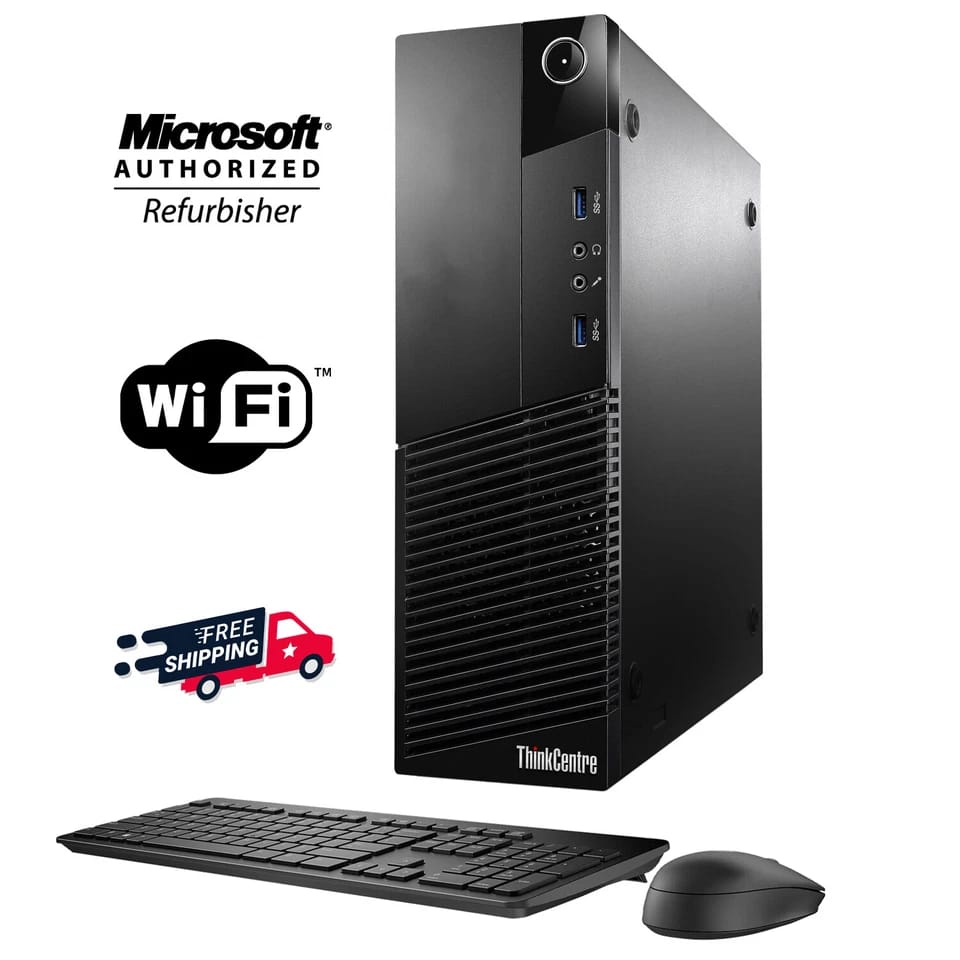 Lenovo ThinkCentre M720 SFF Computers 128GB 32GB Refurbished - Excellent