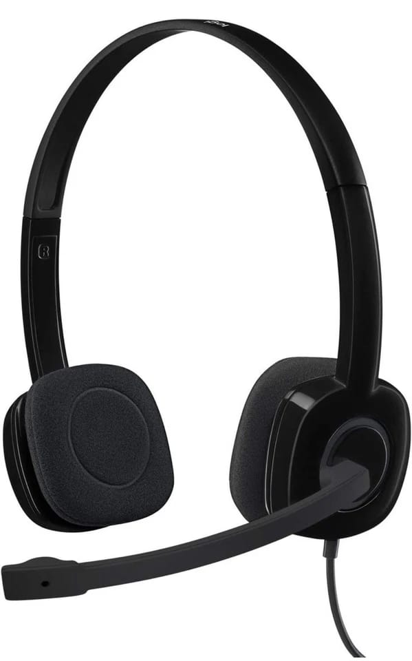 Logitech H151 Headphones & Earbuds Black New