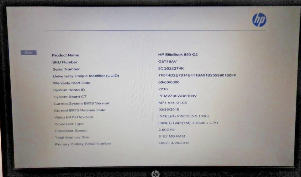 HP EliteBook 850 G2 Computers 1TB 8GB Used - Good