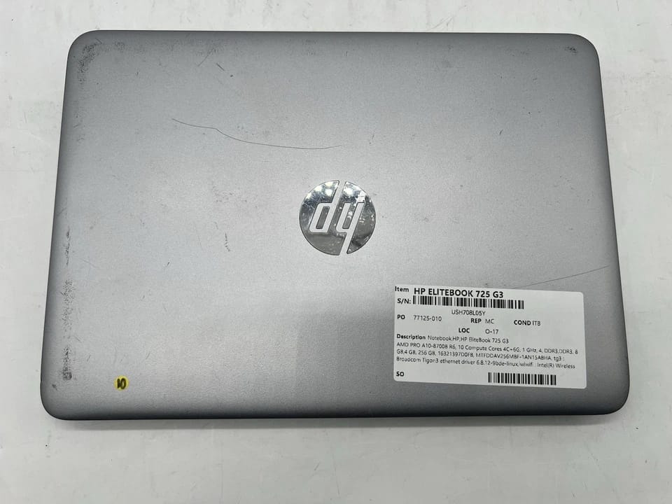 HP 725 G3 Computers 256GB 8GB Used - Good