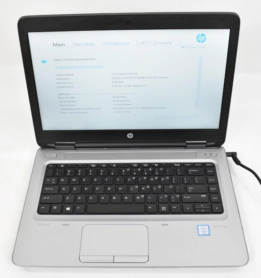 HP 640 G2 Computers 256GB 16GB Refurbished - Excellent