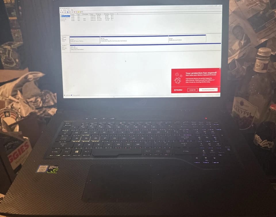 ASUS ROG Strix GL703GE Computers 256GB 16GB Used - Good