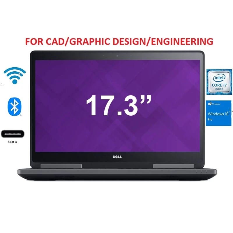 Dell Precision 7710 Computers 128GB 32GB Refurbished - Excellent