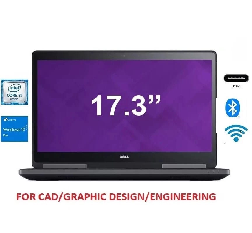 Dell Precision 7730 Computers 1.5TB 64GB Used - Good
