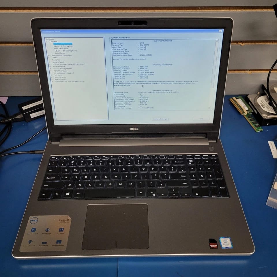 Dell Inspiron 5559 Computers 1TB 16GB Used - Good