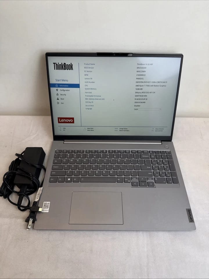 Lenovo ThinkBook 16 G6 ABP Computers 256GB 8GB Used - Good