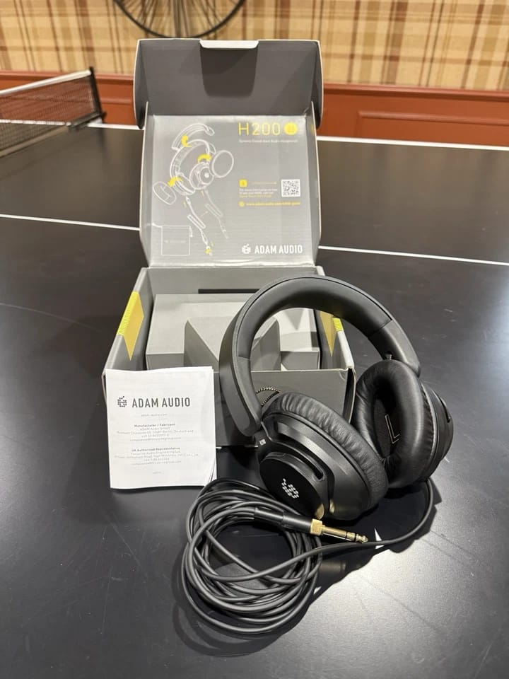 ADAM Audio H200 Headphones & Earbuds Black New