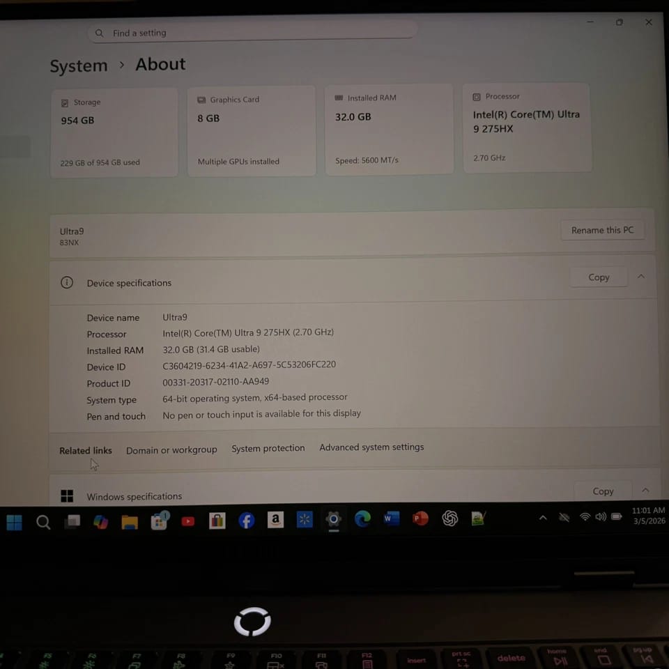 Lenovo 16IAX10 Computers 1TB 32GB Open-Box Excellent