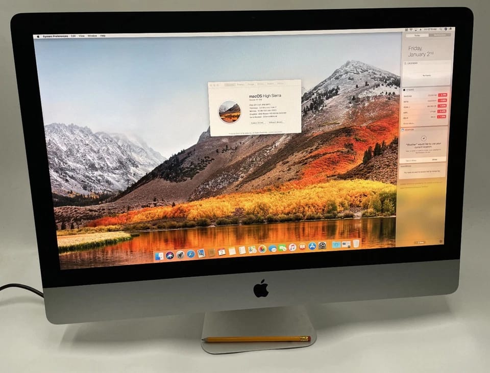 Apple iMac 27" 5K Computers 1.5TB 16GB Used - Good