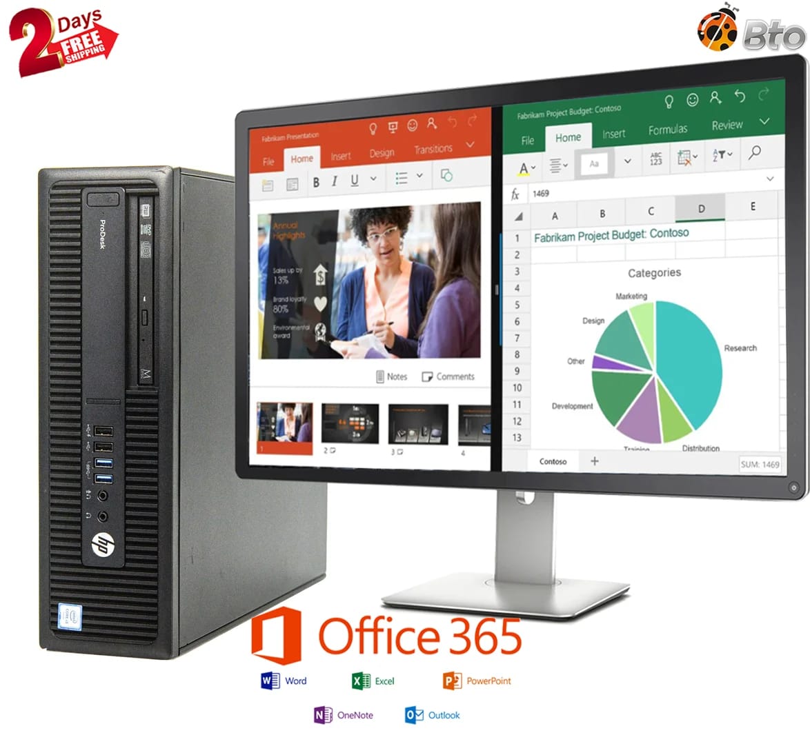 HP ProDesk 600 G2 Computers 120GB 32GB Used - Good