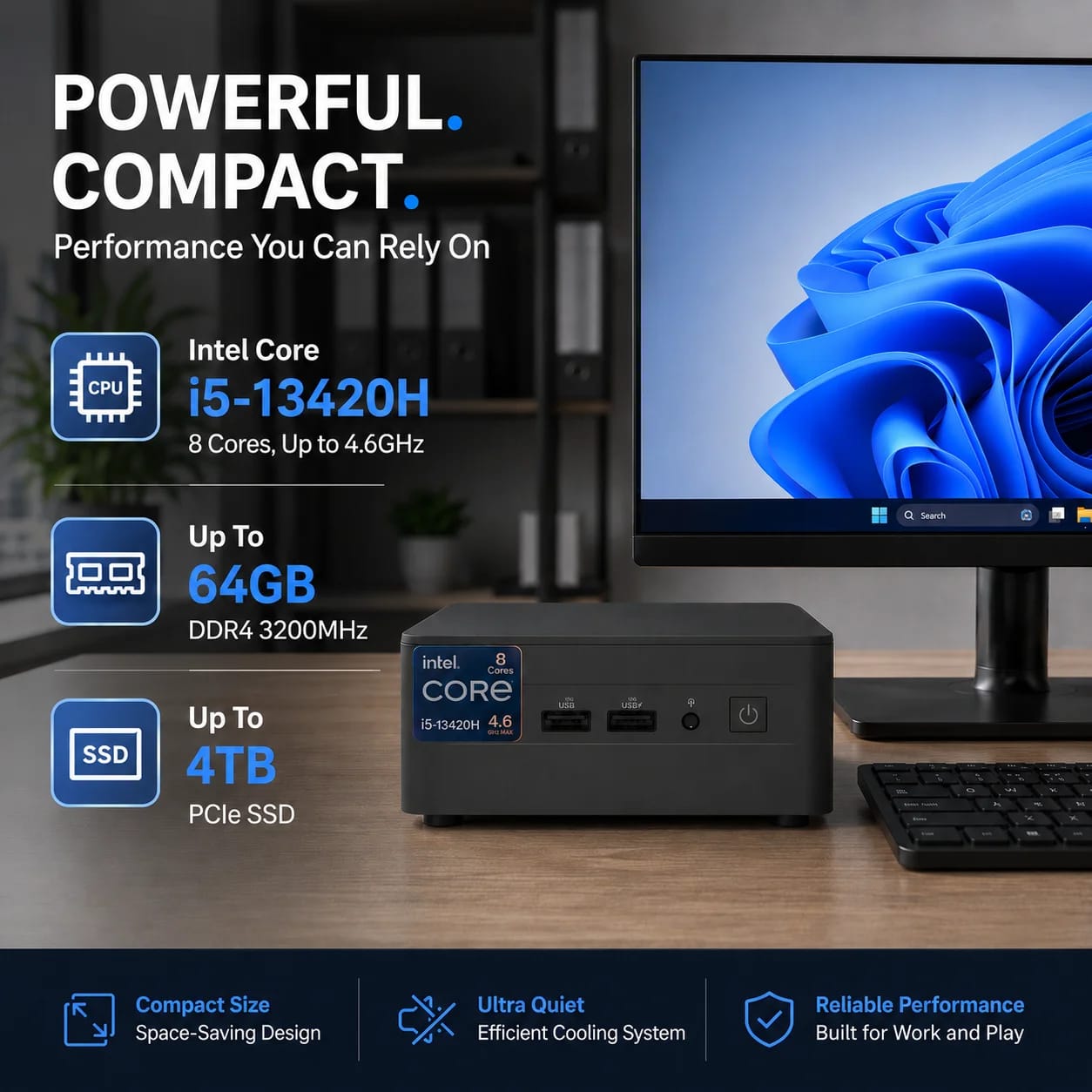 ASUS NUC NUC13ANHI3 Computers 512GB 16GB New